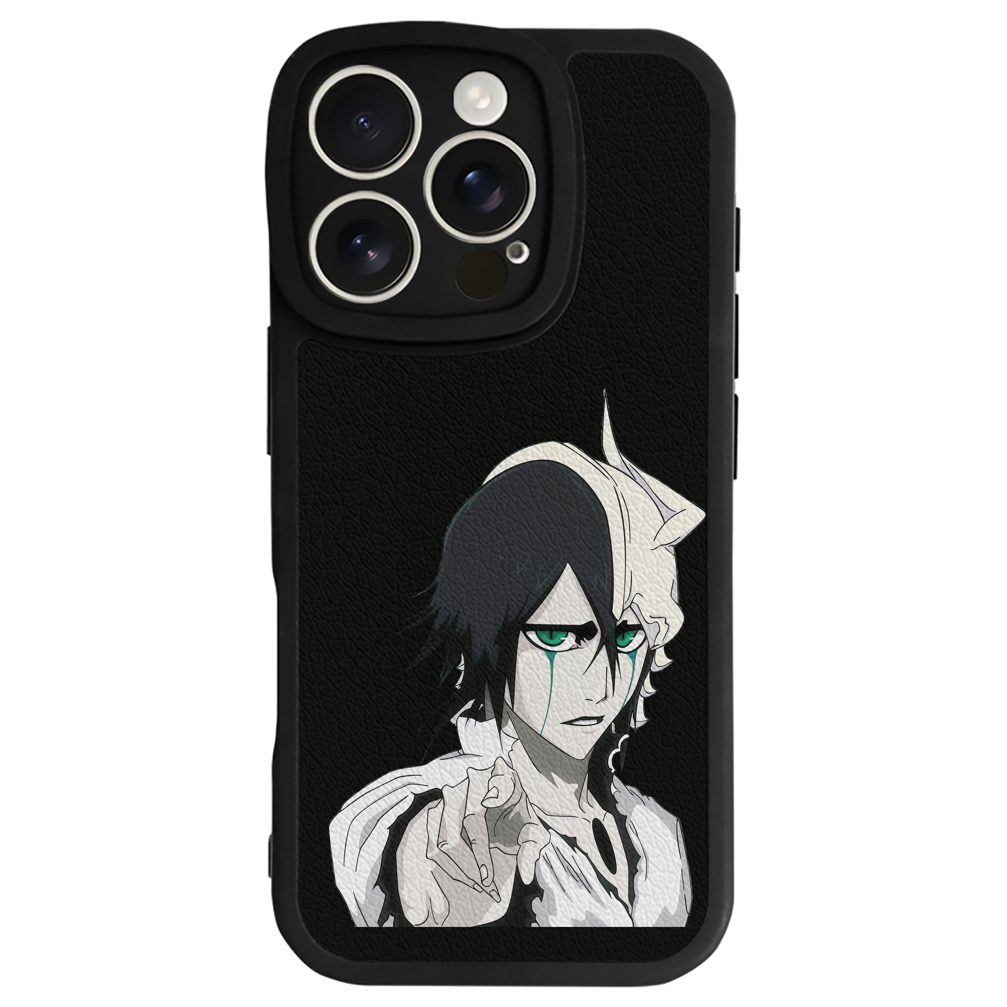 （画像用） ブリーチ ウルキオラ·シファー BLEACH Ulquiorra cifer 【iPhone 16シリーズ対応】シリコンスマホケース（レザー調） 材質：シリコン